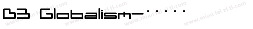 D3 Globalism字体转换